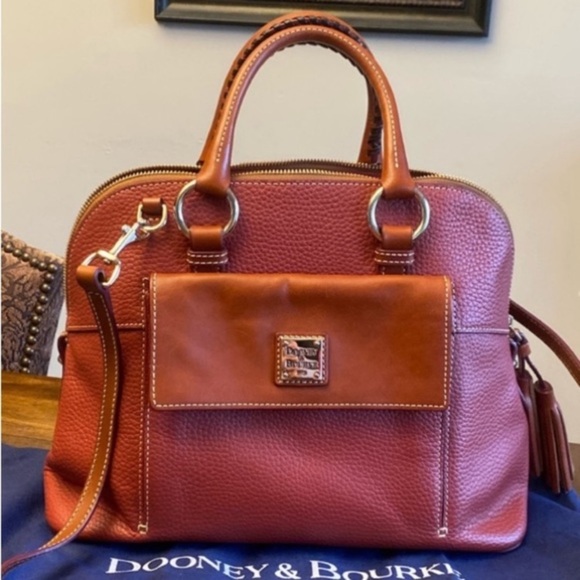 Dooney & Bourke Aubrey Leather Satchel - Picture 1 of 14